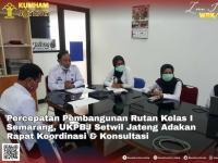 Percepat Pembangunan Rutan Kelas I Semarang, UKPBJ Setwil Jateng Adakan Rapat Koordinasi & Konsultasi