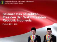 Selamat Atas Pelantikan Presiden Dan Wakil Presiden Tahun Periode 2019-2024