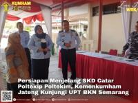 Persiapan Menjelang SKD Catar Poltekip Poltekim, Kemenkumham Jateng Kunjungi UPT BKN Semarang