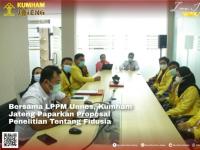 Bersama LPPM Unnes, Kumham Jateng Paparkan Proposal Penelitian Tentang Fidusia