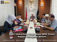 Kadiv Yankumham Pimpin Rapat MPW Terkait Dugaan Pelanggaran Notaris