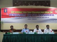 Rapat Koordinasi Tindak Pidana Perdagangan Orang (TPPO) Kanwil Kemenkumham Jawa Tengah 