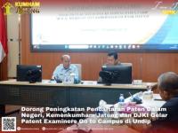 Dorong Peningkatan Pendaftaran Paten Dalam Negeri, Kemenkumham Jateng dan DJKI Gelar Patent Examiners Go to Campus di Undip