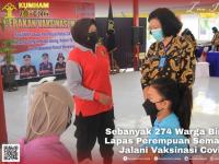 Sebanyak 274 Warga Binaan Lapas Perempuan Semarang Jalani Vaksinasi Covid-19