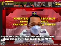 Rapat MPW Notaris di Kanwil Kemenkumham Jateng Bahas Pemilihan Wakil Ketua MPW