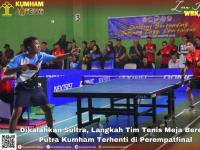 Dikalahkan Sultra, Langkah Tim Tenis Meja Beregu Putra Kumham Terhenti di Perempatfinal