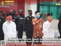 2 Narapidana Teroris Jalani Ikrar Setia NKRI di Lapas High Risk Pasir Putih Nusakambangan