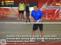 Pastikan Tiket Semifinal, Ganda A. Yuspahruddin/Achmad Budi Tantang Ganda Edward OS Hiariej/Yuli di Pemasyarakatan Open 2023