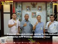 Kakanwil Kemenkumham Jateng Terima Audiensi Perwakilan KPP Pratama Semarang Timur